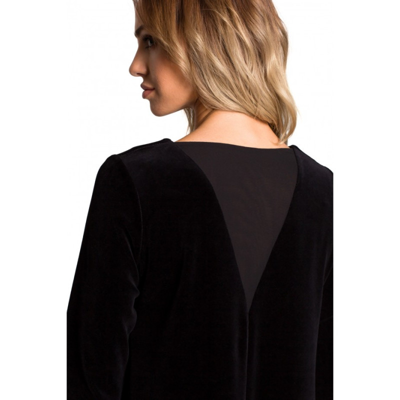 M566 Velvet Relaxed Fit Dress - black 2