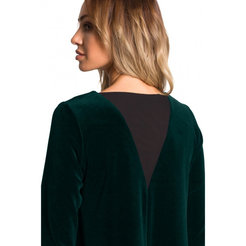 M566 Velvet Relaxed Fit Dress - green 2