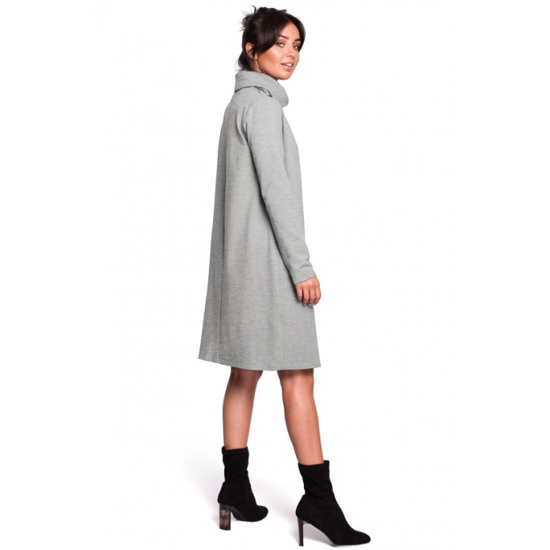 B132 High collar dress - grey 2