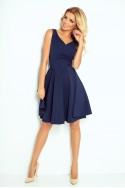  Dress circle - heart-shaped neckline - Navy Blue 114-7 