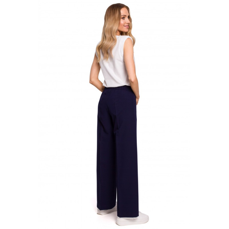 M570 Creased Leg Trousers - navy blue 2