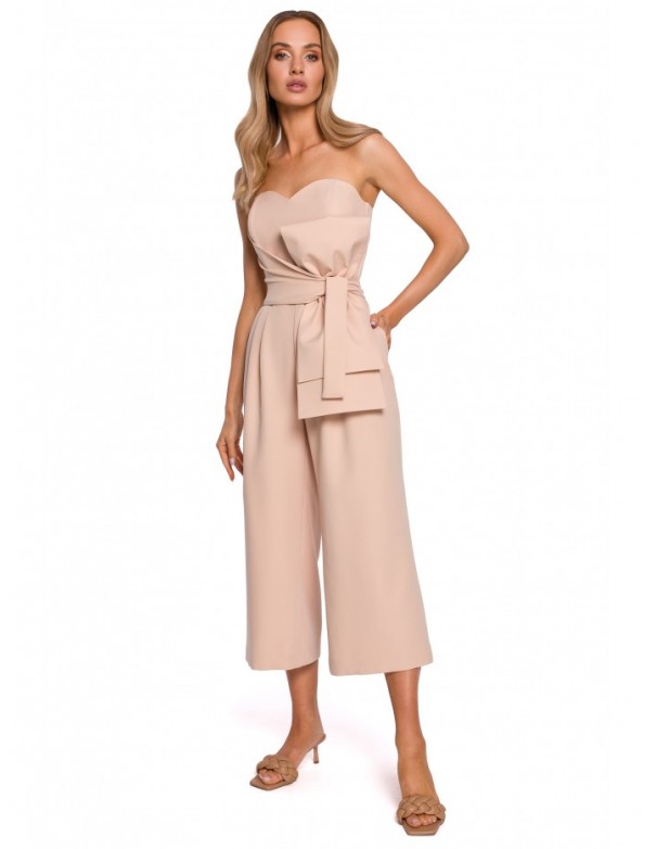 M571 Strapless Jumpsuit - beige