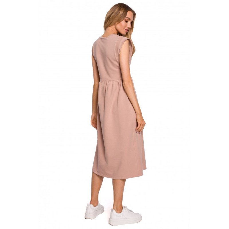 M581 High Krūtinės apimtis Sleeveless Dress - mocca 2