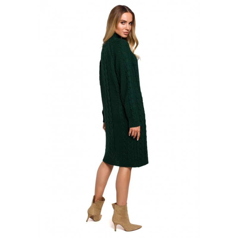 M635 Sweater dress with a high collar - green 2