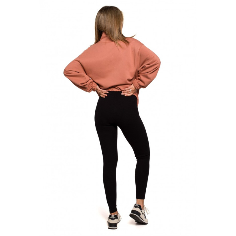 B213 Ribbed knit leggings - black 2