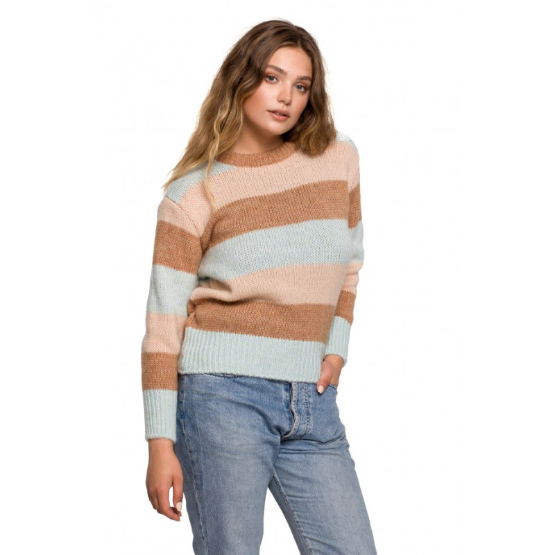BK071 Multicolour pullover sweater - model 2 2