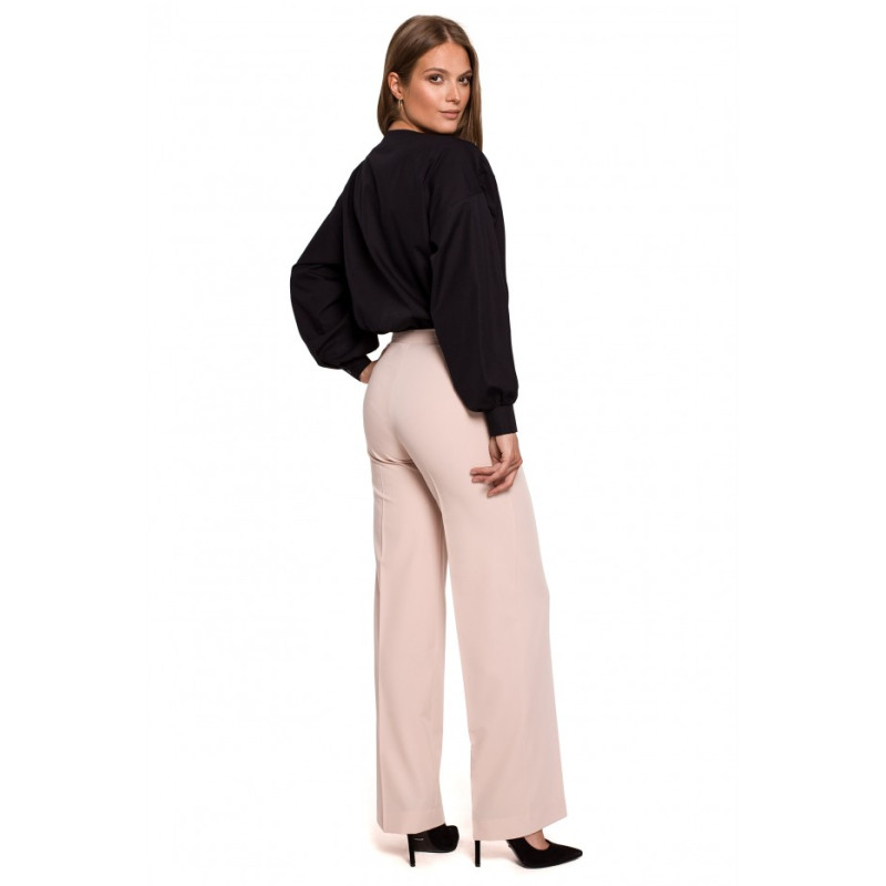 K114 Classic straight-leg trousers - beige 2