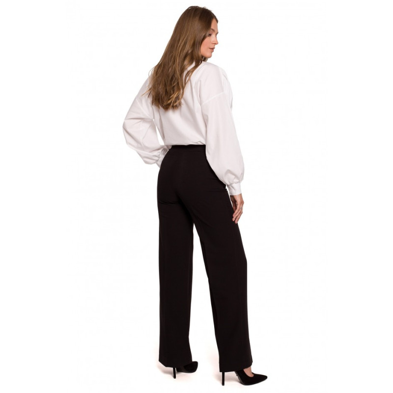 K114 Classic straight-leg trousers - black 2