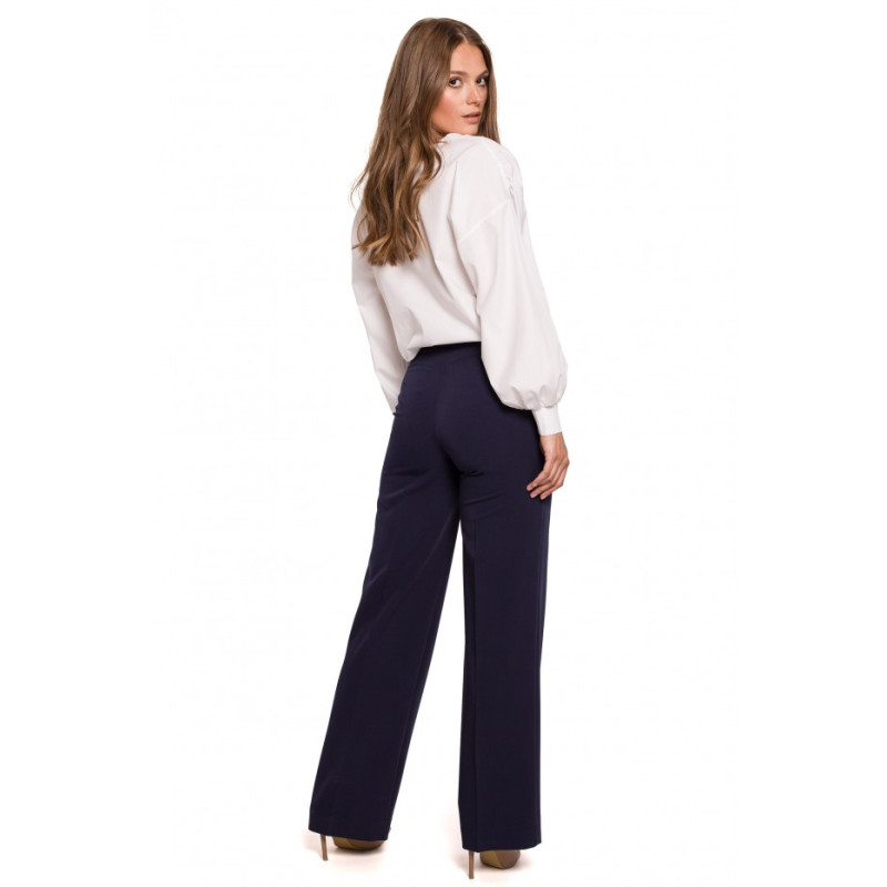 K114 Classic straight-leg trousers - navy blue 2