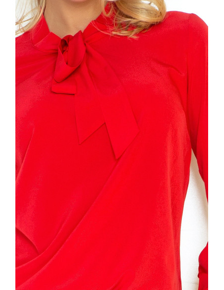  Blouse with bond - red 140-3 