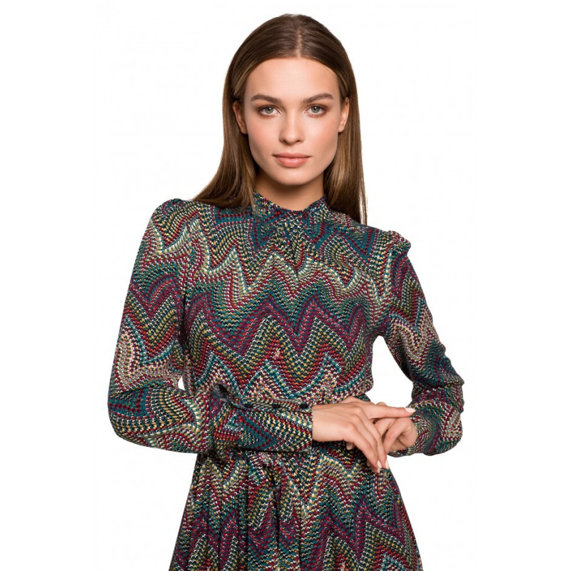 S291 Maxi dress in aztec print - model 2 2