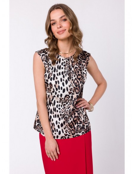 S332 Sleeveless blouse - model 2