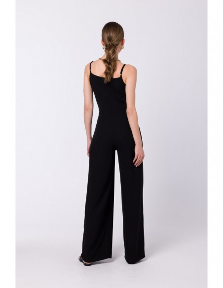 S333 Spaghetti strap jumpsuit - black