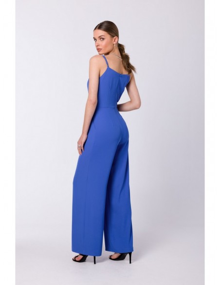 S333 Spaghetti strap jumpsuit - blue