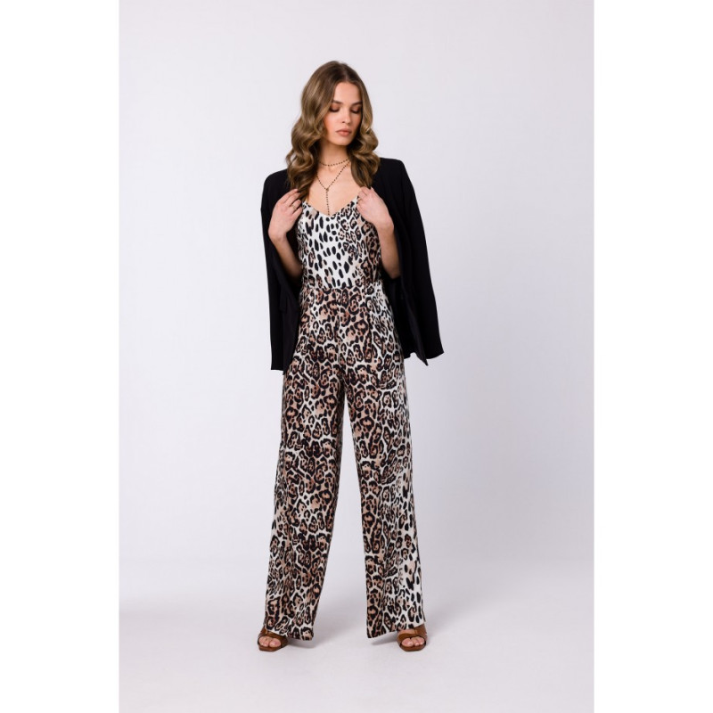 S334 Spaghetti strap jumpsuit with print - model 2 2