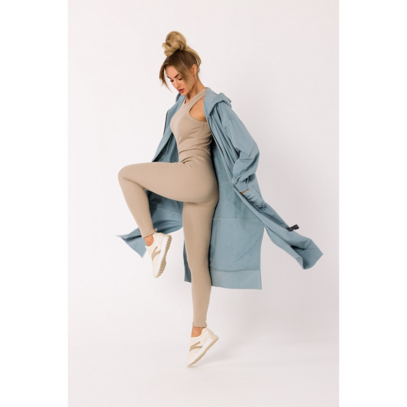 M729 Longline zipped blazer - agave 2