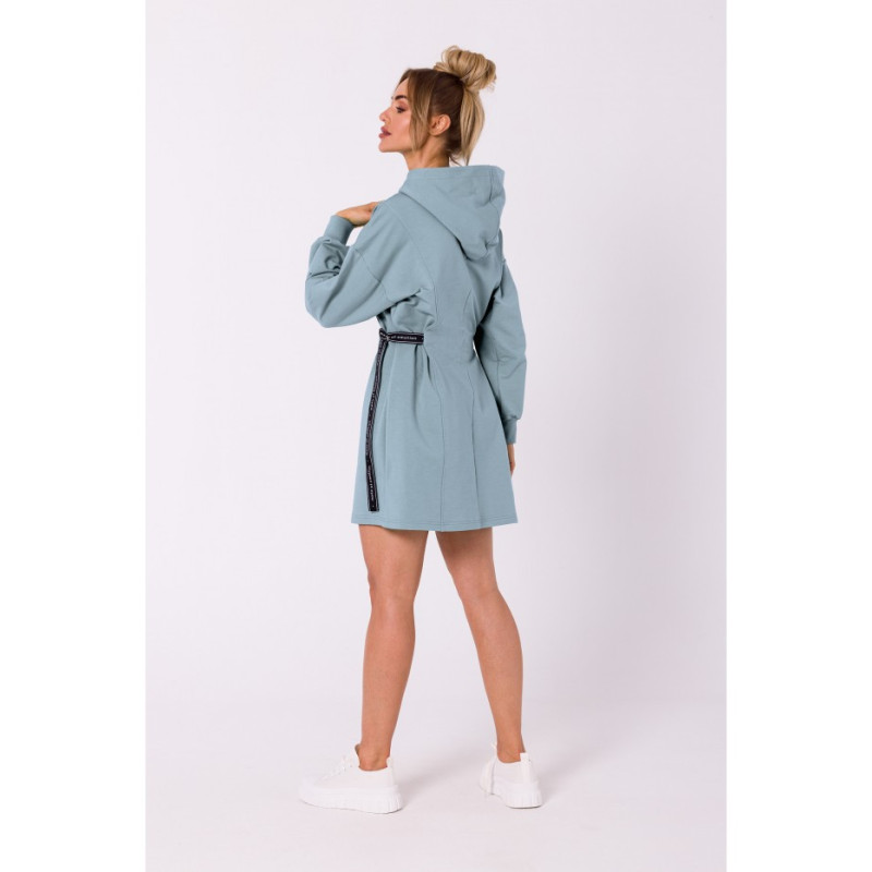 M730 Tunic dress with logo stripes - agave 2