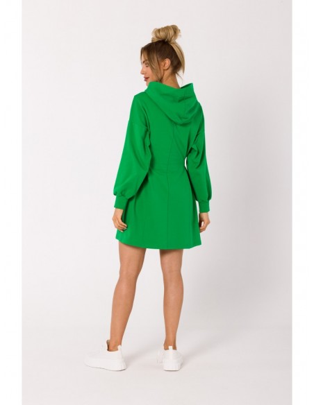 M730 Tunic dress with logo stripes - green