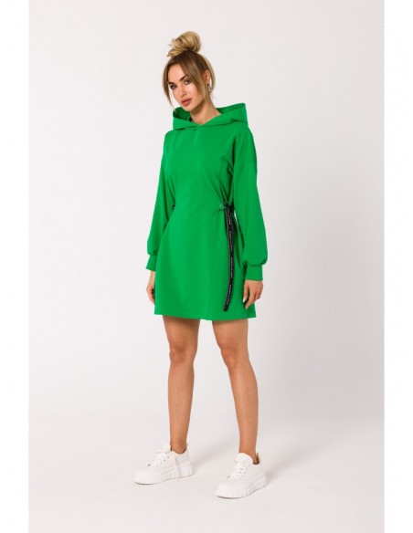 M730 Tunic dress with logo stripes - green