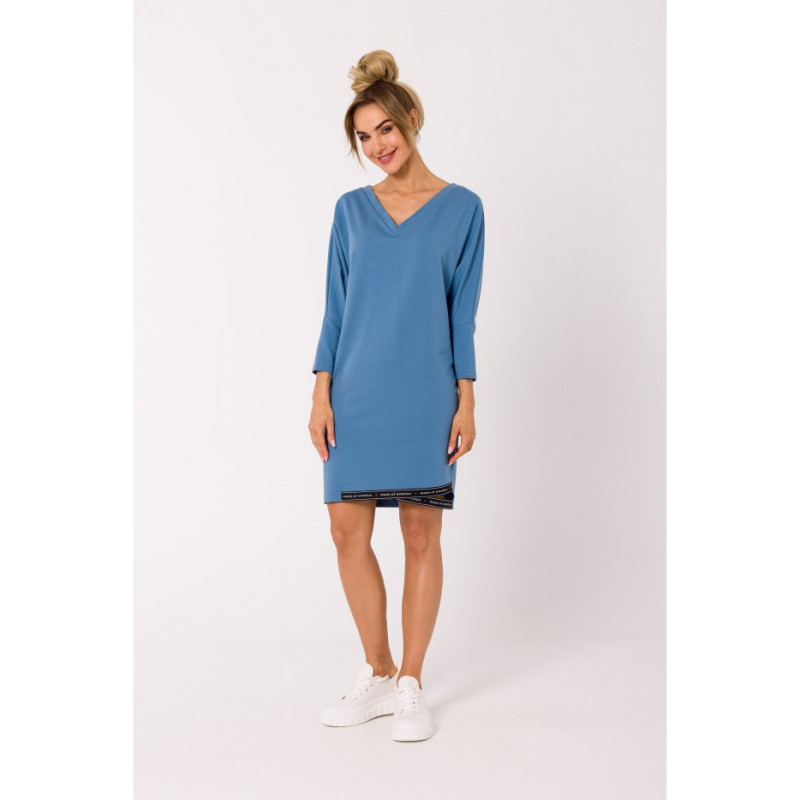 M732 Tunic dress with logo stripes - blue 2