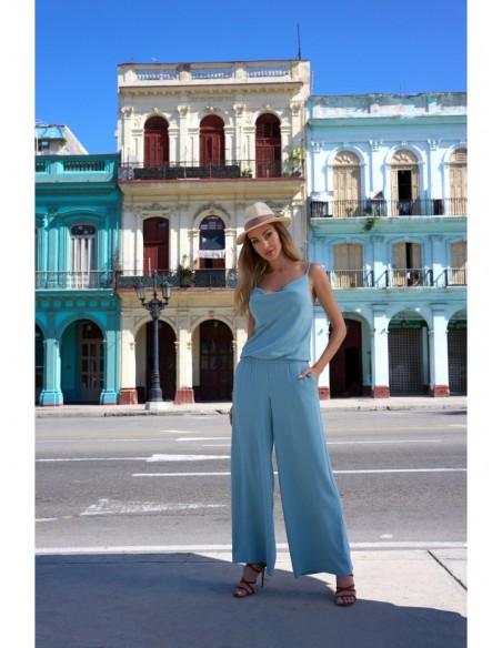 M737 Spaghetti strap jumpsuit - agave