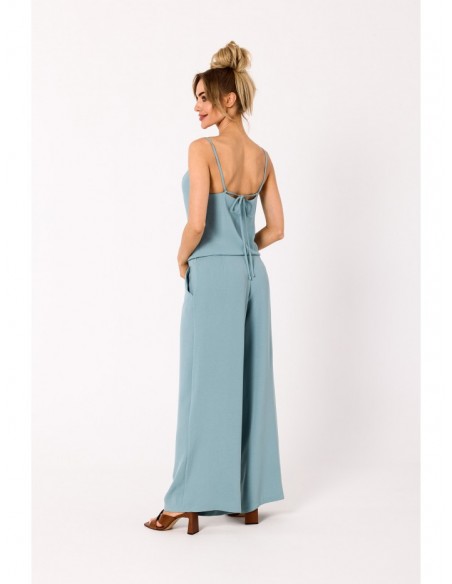 M737 Spaghetti strap jumpsuit - agave