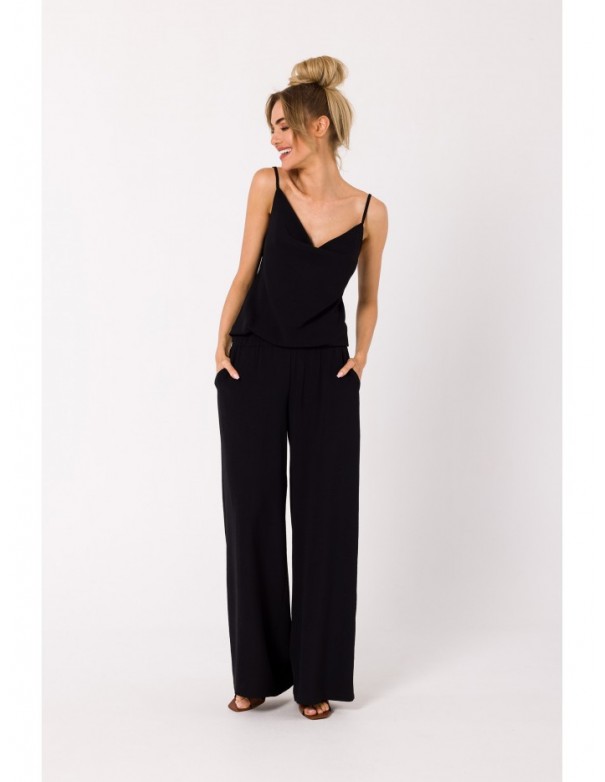 M737 Spaghetti strap jumpsuit - black