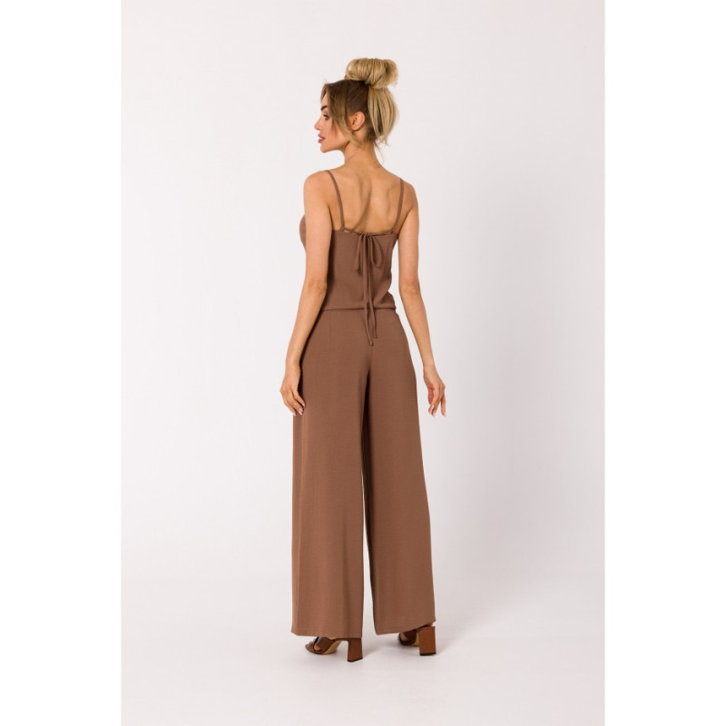 M737 Spaghetti strap jumpsuit - chocolate 2