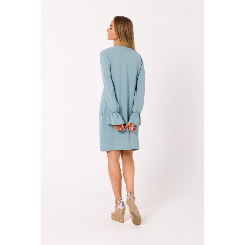 M742 Mini dress with front lacing - agave 2