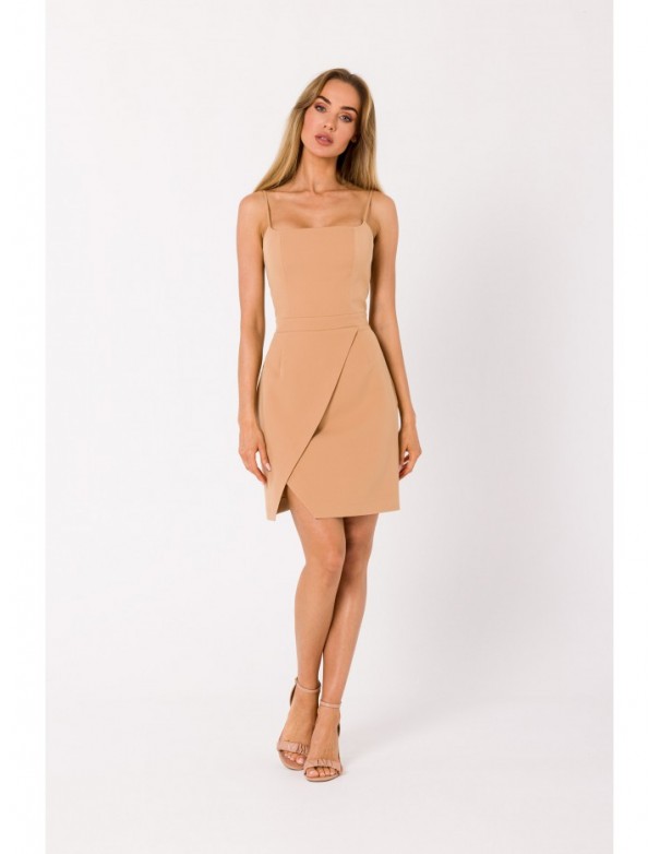 M744 Cocktail mini dress - caramel