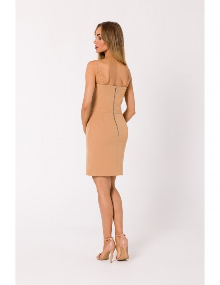 M744 Cocktail mini dress - caramel