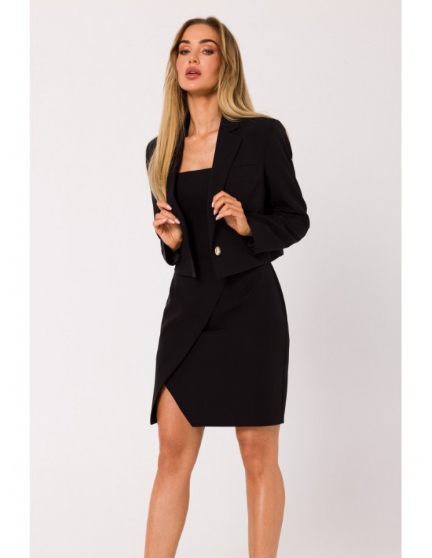 M745 Cropped blazer - black