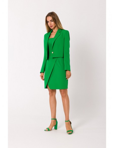 M745 Cropped blazer - green