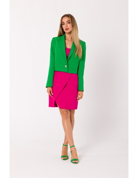 M745 Cropped blazer - green