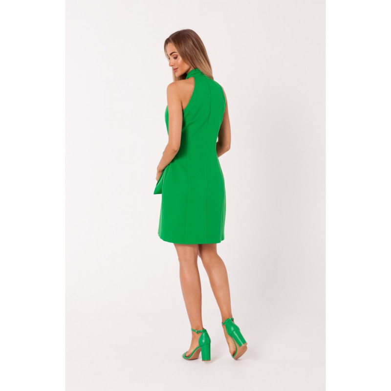 M747 Blazer dress with a tie detail - green 2