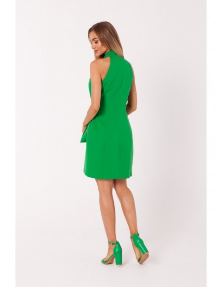 M747 Blazer dress with a tie detail - green