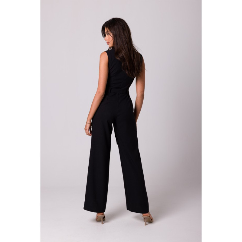 B256 Sleeveless jumpsuit with patch pockets - black 2