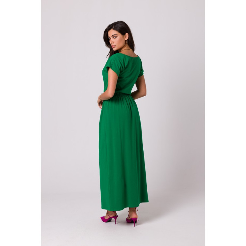 B264 Maxi dress with elasticated waist - green 2