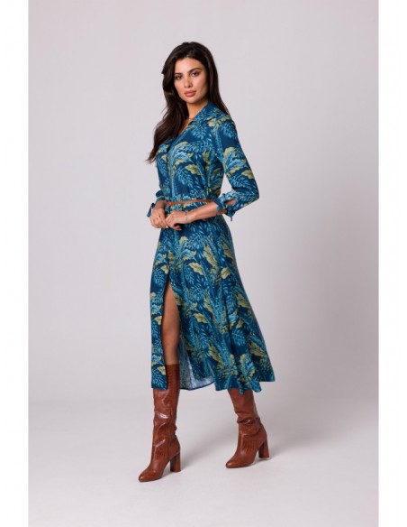 B259 Button down shirt dress - model 2