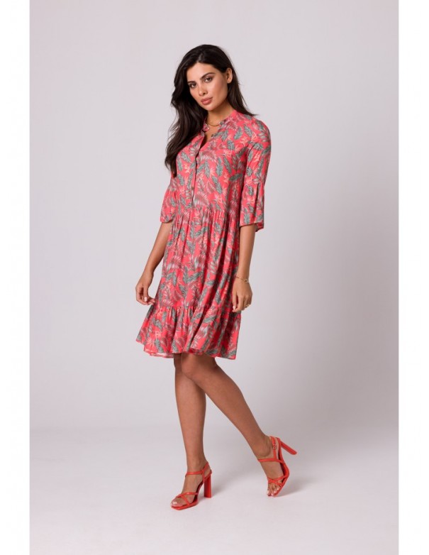 B260 Frilled hem dress - model 1