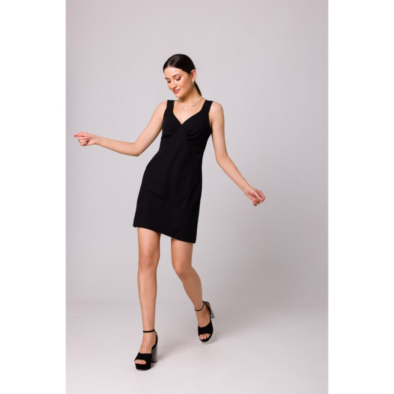 K159 Mini dress with straps - black 2