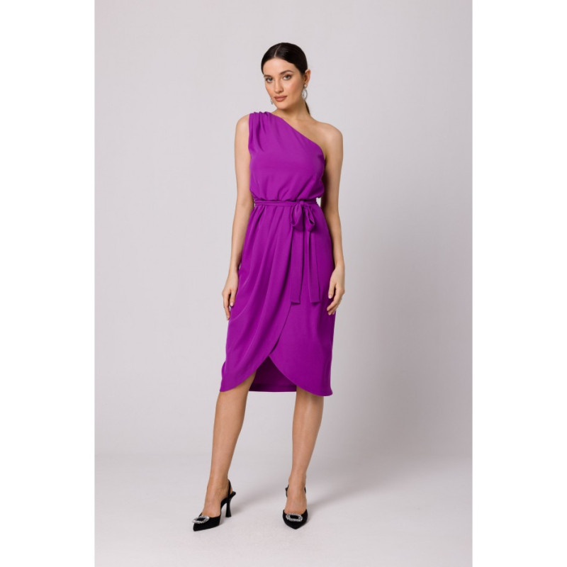 K160 One shoulder dress - lavender 2