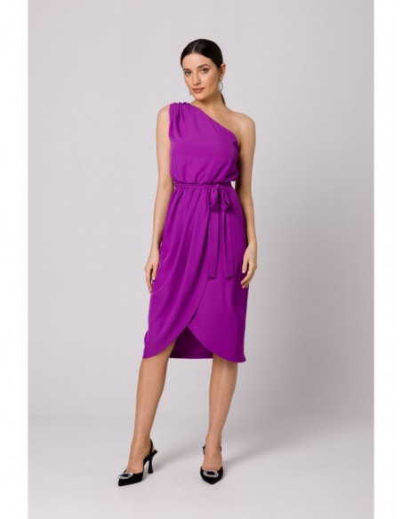 K160 One shoulder dress - lavender