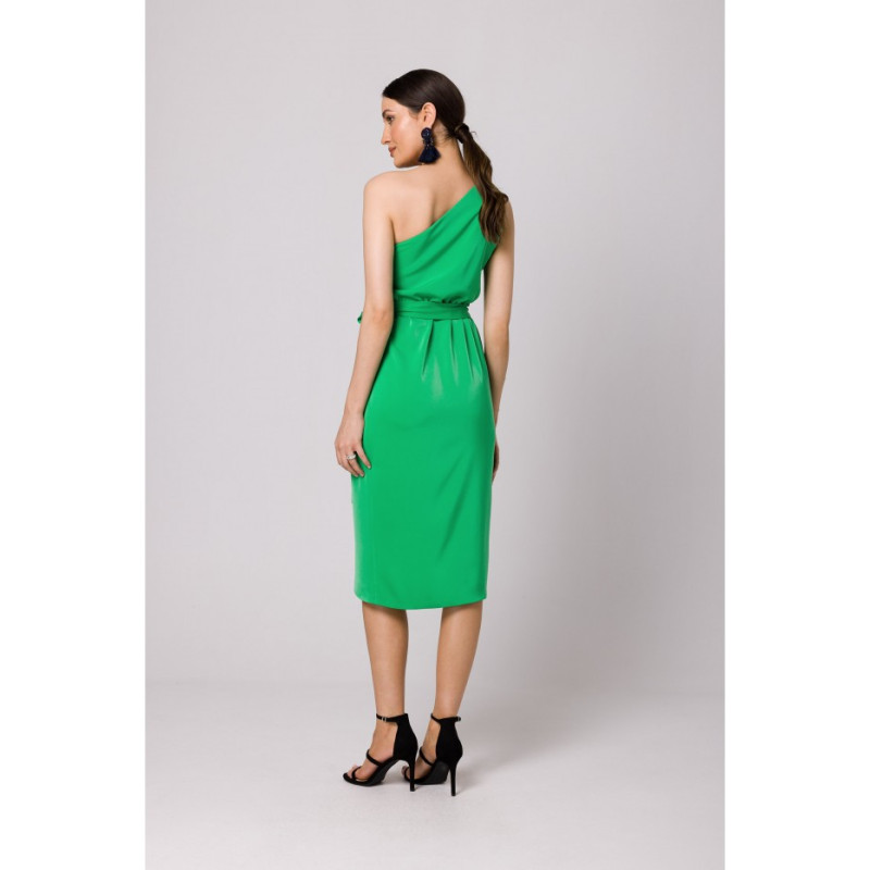 K160 One shoulder dress - green 2