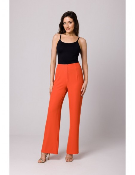 K162 Highwaisted trousers - coral