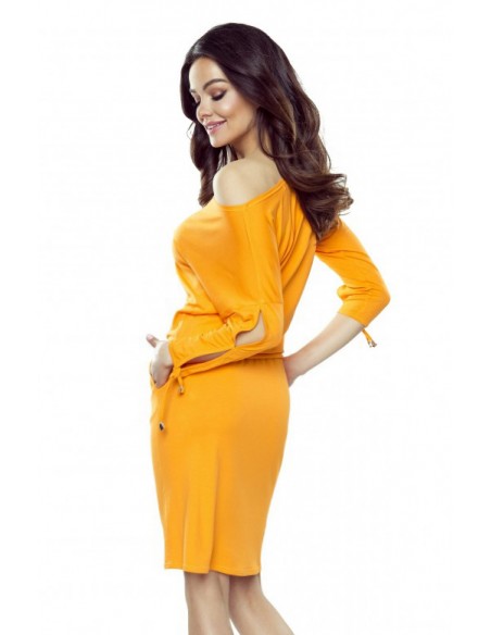  430-8 Sports dress with tied sleeves - Orange 