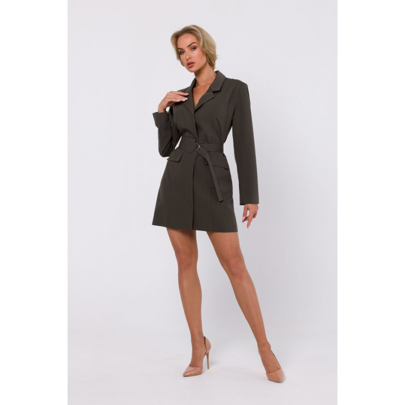 M749 Blazer dress with belt - dark grey 2