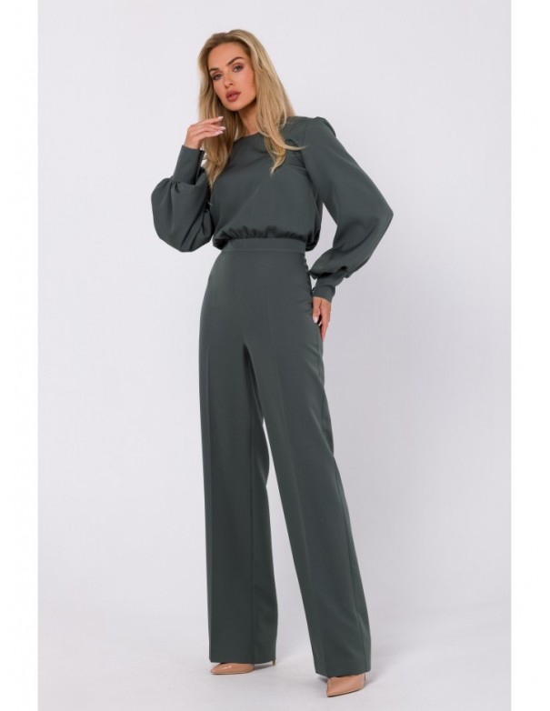 M754 Jumpsuit with decorative sleeves - khaki