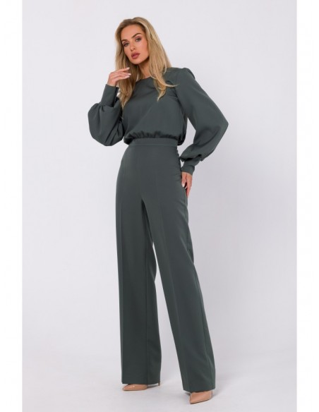 M754 Jumpsuit with decorative sleeves - khaki