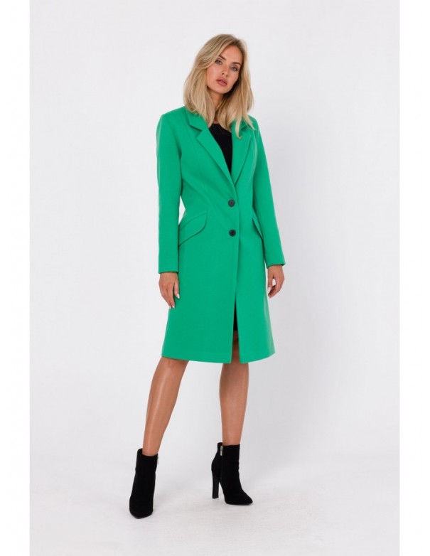 M758 Button down coat - green